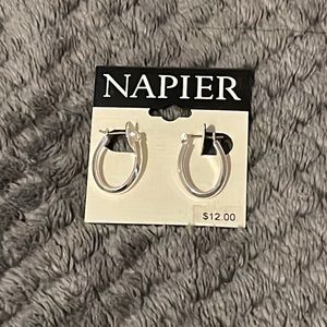 Oval hoop earrings
